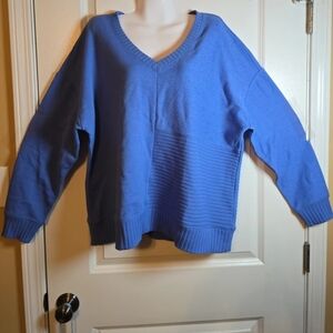 Cabi Skipper Women's Blue Moon V-Neck Sweater